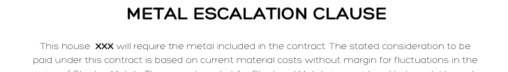 Escalation Clauses